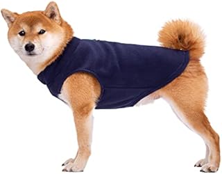 Dogs Jumpers Dog Sweatshirt, Soft Fleece Vest,Cold Weather Jacket with Leash Ring for Small Dogs Medium Dogs (X-Large, Blue)