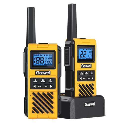 Gaswei G1pro+ IP67 Waterproof Walkie Talkies Long Range for Adults, Heavy Duty Two Way Radio with FM...