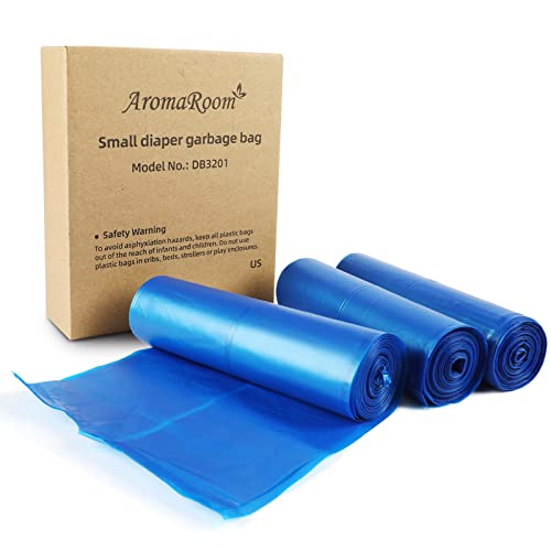 Image of AromaRoom Diaper Pail Refills Bag, Leak & Odors Proof Diaper Trash Bags for Newborn Diapers, 135 Count, 3 Rolls (Standrad Size)