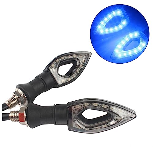 FUOYLOO 2 Peças Indicadores De De Motocicleta Sinais De De Motocicleta Sinais De Sequenciais Luz De