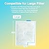 Jeekocaso 16Pack Large Filter Cartridges Replacement Compatible with Aqueon QuietFlow LED PRO Size 20,30,50,75/Power Filter Size 20,30,50,55/75, E Internal 40 and Canister (Extra 12Pcs Filter Pads) #2