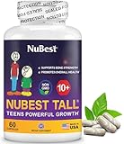 NuBest Tall 10+ Premium Bone Strength Formula, Enhanced Immunity and Overall Health for Age 10+ with Calcium, Vitamin D3, Vitamin K2, and Multivitamins | 60 Capsules | 1 Month Supply