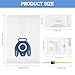 15 Pack GN Vacuum Dust Bags Replacements for Miele Hoover Bags Classic C1, Complete C2 C3, S227 S240, S270, S400, S400i, S600, S2, S5, S8 Series Vacuum Cleaner