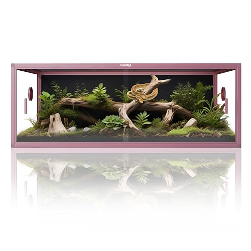 Image of Phailozoo Lightweight 85 Gallon Reptile Enclosure for Snake, Bearded Dragon | Optimal Ventilation & Light Penetration by Rust Proof Mesh Top, Easy Assembly within 6 Steps with Clear Instruction