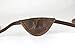 Leather Eyepatch – Slight Convex Eye Patch for Right Eye - Full Grain Leather, Unique, Comfortable, Adjustable and Sanitary - Made in USA (Brown)