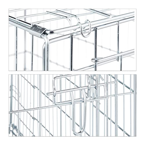 Relaxdays Gabbia per Cani, Kennel Casa o Auto