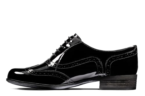 Clarks Hamble Oak 20350649_Noir (Black Pat)   Zapatos de cordones para mujer, color negro, talla 37