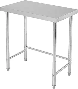 Stainless Steel Table 18x32 Inch, Stainless Steel Kitchen Prep Table, Commercial Utility Work Table