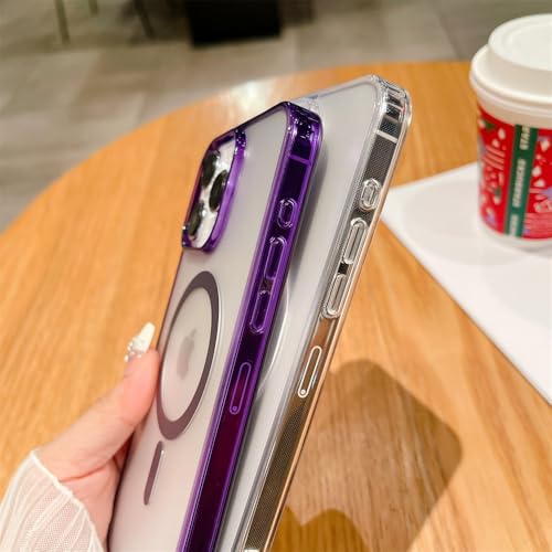 Étui iPhone 14 Plus haut de gamme transparent givré magnétique - 6