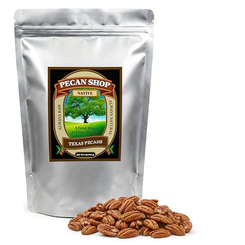 Pecan Shop Raw Unpasteurized Shelled Texas Native Pecans, Wild-Harvested and Tested Pesticide-Free...
