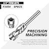 ZahyoX Monster Compression Flush Trim Router Bit with Bottom Bearing, 1/2 Cutting Dia, 1/4 Shank, 1 Cutting Length, 2-5/8 Overall Length