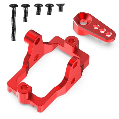 COOWOO Aluminum Alloy RC Servo Mount and Servo Horn Upgrade Parts Set for 1/18 TRX-4M RC Crawler...