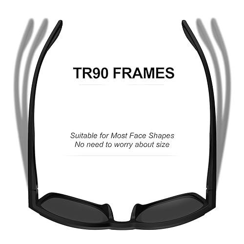 HAAYOT Sunglasses Men Women Polarized Sports Sunglasses Lightweight Durable Flexible TR90 Frame 100% UV Protection Sun Glasses Fishing Driving Running - Image 4
