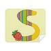 S Alphabet Strawberry Fruit Cute Pattern Cleaning Cloth Screen Cleaner 2pcs Suede Fabric