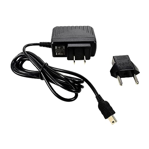 HQRP AC Wall Adapter Charger for Garmin nuvi 1450 1490T GPS Replacement Plus Euro Plug Adapter