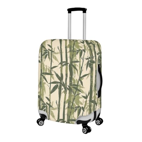 Housse valise XL bambou vert élastique lavable et réutilisable - 3