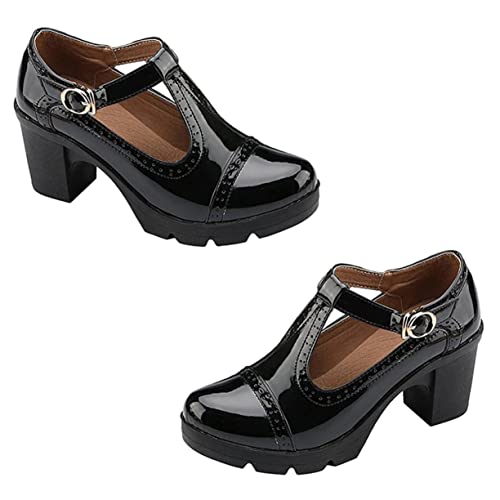 Talons Noirs pour Femmes Confortables Finie la Fatigue avec le Talon Épais