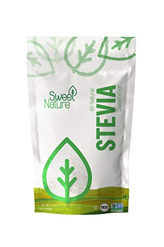 Sweet Nature Stevia Sweetener Powder - All Natural - Kosher - Gluten and Sugar Free 1 LB (16 ounces)