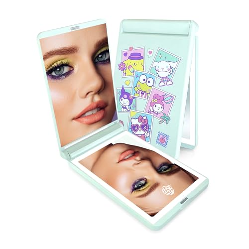 Miroir compact à DEL pour sac à main réglable contre manque de lumière - 2