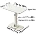 QSNYJPL RV Table, Car Folding Table, Adjustable Height Camper Table, Portable Folding Dinette Table, Multi-Purpose Folding Table with Adjustable Aluminum Table Leg(White,30x55x2 cm/12x22x1 in)