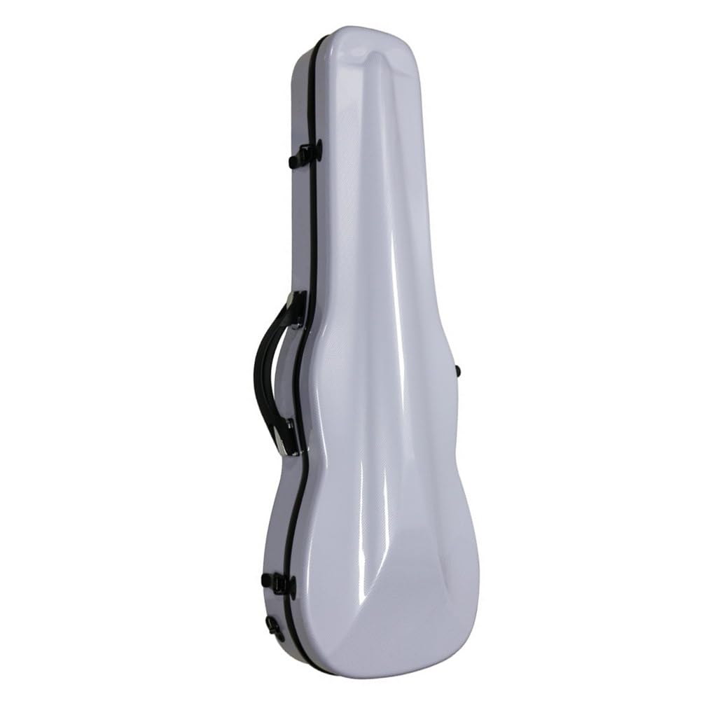 Étui Professionnel pour Alto de 16 Pouces, étui Rigide pour Alto en Fibre de Carbone avec hygromètre, étanche, léger, Doubles Bretelles, Transport Facile (Color : White)