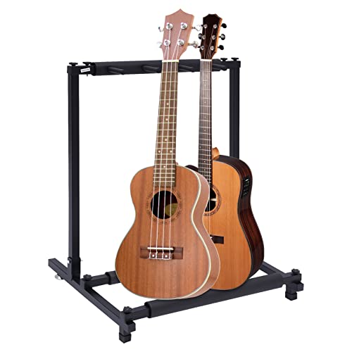 Support de guitare pliable à 3 positions, trépied stable pour guitare acoustique et basse - 2