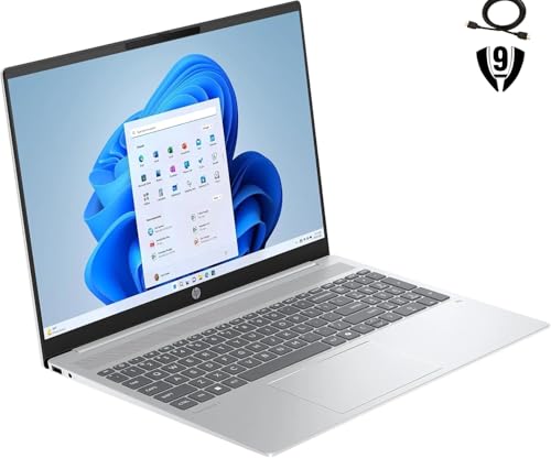 Image of HP Omnibook 5 Copilot+ PC, 16 inch 2K Touchscreen Display, AMD Ryzen AI 7 350, 16GB RAM 1TB SSD, Wi-Fi 6, Bluetooth 5.4, Backlit Keyboard, 256gb 9H Docking Station, Windows 11 Home, Silver