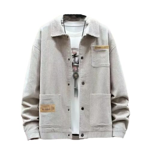 Manteaux en velours côtelé homme veste bomber oversize kaki XXL
