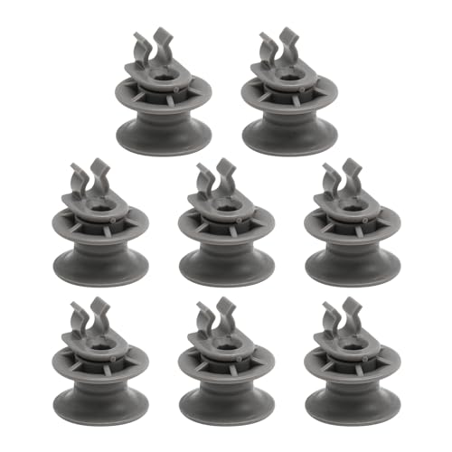 4581DD3002A Dishwasher Upper Rack Wheels 8 Pcs Dishrack Roller and Axle Assembly Replacement for LG Dishwasher Replaces 4581DD9001B, AP4437685,1266813