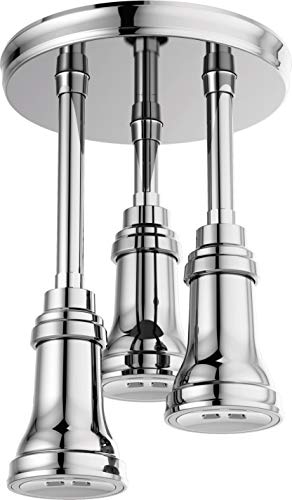 🛒 Crazy Deals DELTA FAUCET 57190-25-L H2Okinetic Pendant Raincan LED Light Shower Head, 2.5 GPM Water Flow, Chrome