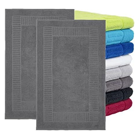 BaSaTex 2er Pack Badvorleger Badematte Cover