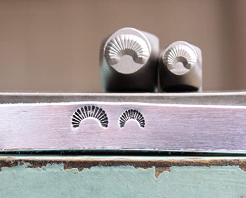 5mm and 7mm Southwest Half Sun Metal Punch Design 2 Stamp Set - Supply Guy - CH-42474