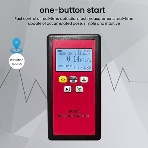 Image of NR-950 Handheld Portable Nuclear Radiation Detector LCD Display Household Radioactive Tester Geiger Counter Detection Sound Vibrations Light Triple Alarm Practical Nuclear Radiation Detector