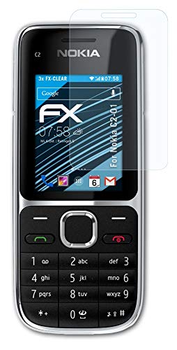 Screen Protection Film compatible with Nokia C2-01 Screen Protector, ultra-clear FX Protective Film (3X)