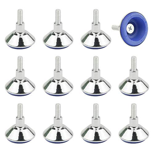 Tovot 12Pcs 55Mm Furniture Leveling Feet Table Feet Screw On Adjustable Furniture Levelers For Chair Cabinet Sofa (Sliver) #TOP25