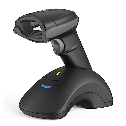 Great Features Of TEEMI 1D 2D Bluetooth Barcode Scanner with USB Cradle Data Receiver Charge Station...