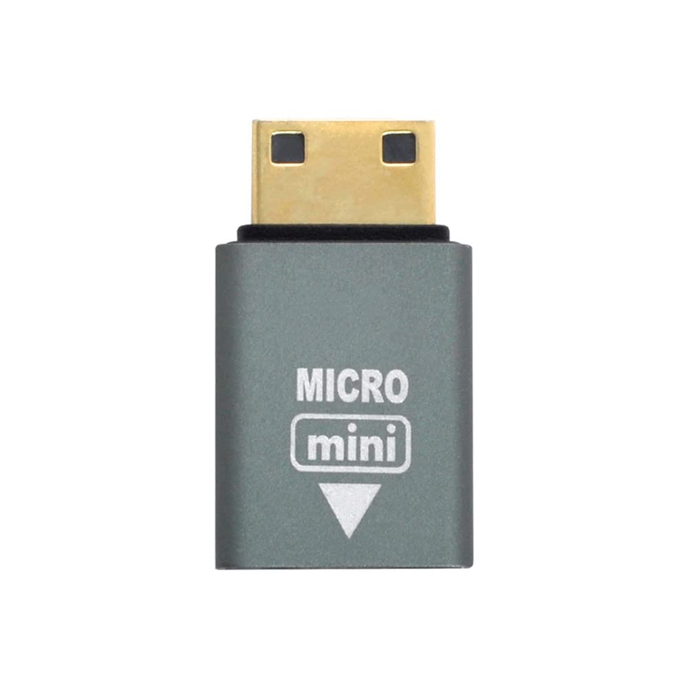 Adattatore NFHK Micro HDMI Femmina A Mini HDMI Maschio - Convertitore Tipo D A Tipo C 1.4