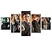 Harry Potter 5 parti tipo canvas quadro multipannello moderna decorazione per soggiorno decorazioni per quadri murali casa stampe d'arte la moderna decorazione -senza cornice