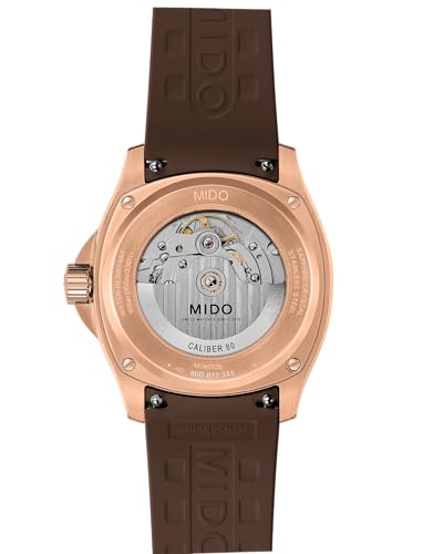 Image of MIDO Multifort TV Big Date - Swiss Automatic Watch for Men - 40mm Case with Transparent Caseback