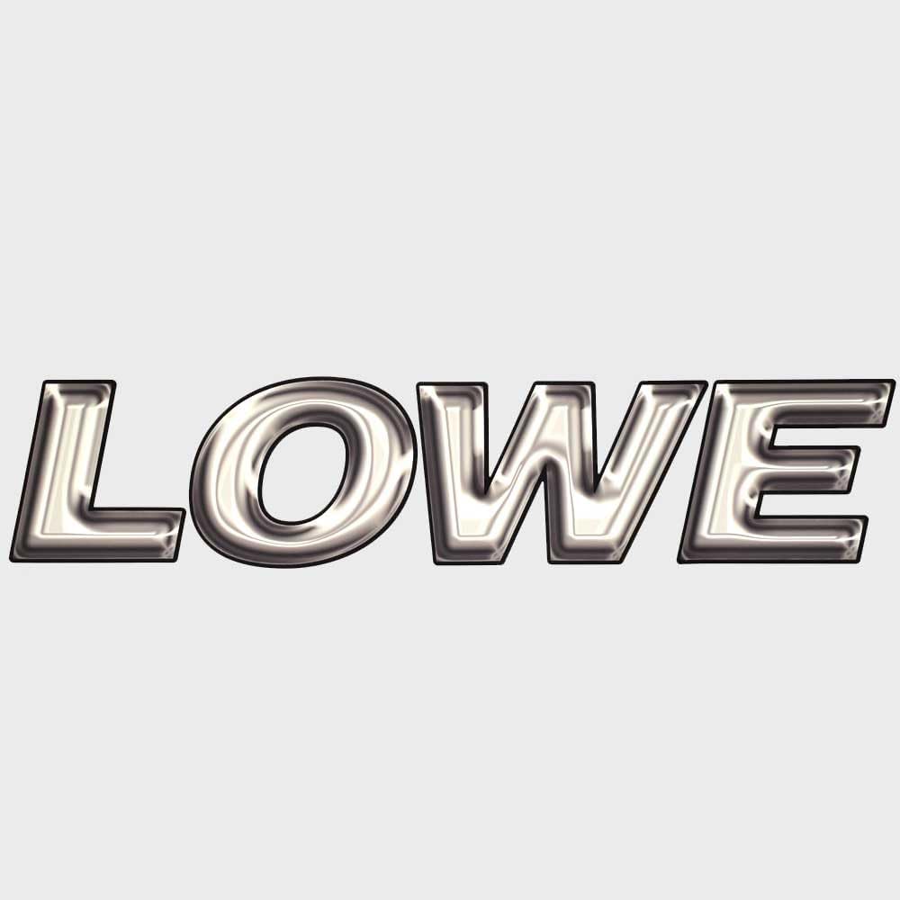 Lowe Boat Logo Decal 2159316 | Black Gray Sticker