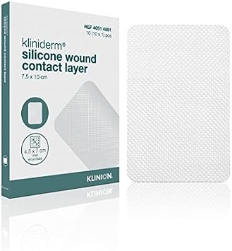 Kliniderm Silicone Wound Contact Layer 7.5x10cm 10 dressings