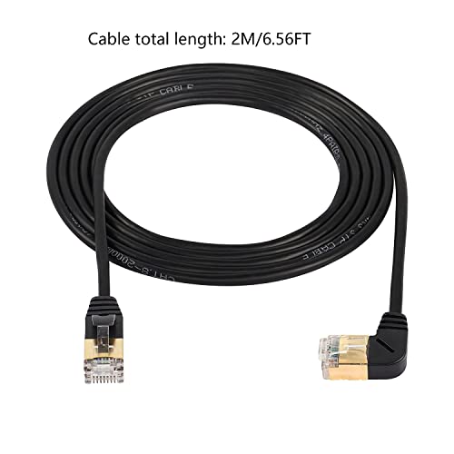 CABLESETC-CAT8-Crystal-head-Gold-plated-Slim-Flexible-high-speed-CAT-8-network-cable-10-Gigabit-90-degrees-angled-bent-2m-Black-RIGHT