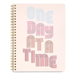 ban.do Mini quaderno a spirale con scritta, 21,6 x 17,1 cm, con tasche e 160 pagine a righe, un giorno alla volta