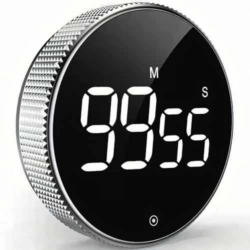 Retoo Digitaler Küchentimer Magnetisch mit Großem LED-Display, Countdown und Stoppuhr, Lauter oder Leiser Alarm, Eieruhr Perfekt für Küche, Kochen, Backen, Schule, Büro, Sport, Lernen, AAA Batterien Retoo Digitaler Küchentimer Magnetisch mit Großem LED-Display, Countdown und Stoppuhr, Lauter oder Leiser Alarm, Eieruhr Perfekt für Küche, Kochen, Backen, Schule, Büro, Sport, Lernen, AAA Batterien