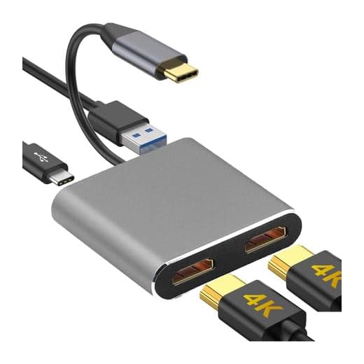 Adaptador Usb C Para Hdmi Thunderbolt - Dois Monitores - 4k