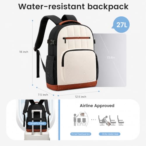 Image of Bayne Women's Office Backpack, Backpack Bags for Women, Laptop Bags for Women Office Use, Backpacks for Womens, 14 inch Laptop Backpack Bags for Womens