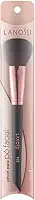 Pincel para Pó Facial Rose Black, Cor Preto/Rosé Metalizado, Lanossi Beauty & Care.