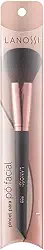 Pincel para Pó Facial Rose Black, Cor Preto/Rosé Metalizado, Lanossi Beauty & Care.