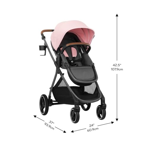 Evenflo Shyft Intuiti Travel System with Revolve180 LiteMax™ NXT Rotating Rear-Facing Lightweight Preemie and Infant Car Seat 3-30 lbs. (Amaranth Pink) - Image 4