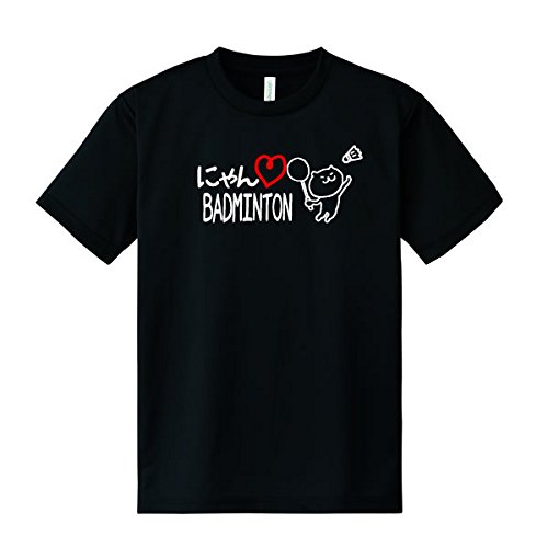 �ɂ��LOVE BADMINTON�i�o�h�~���g���j �u���b�N �ʔ�T�V���c �O���t�B�b�NT�V���c ��l�p M